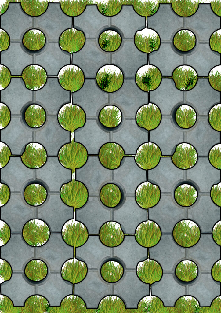 grass paver design